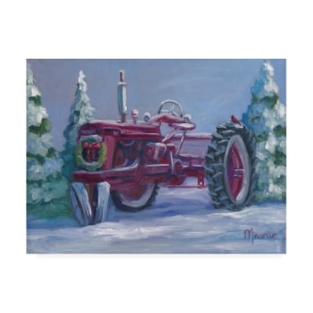 Marnie Bourque 'Farmall Fresh Snow' Canvas Art,14x19